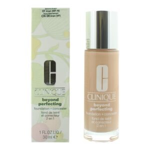 Clinique, Beyond Perfecting, Пълно покритие, Течна основа и коректор 2-в-1, 01, Лен, 30 мл