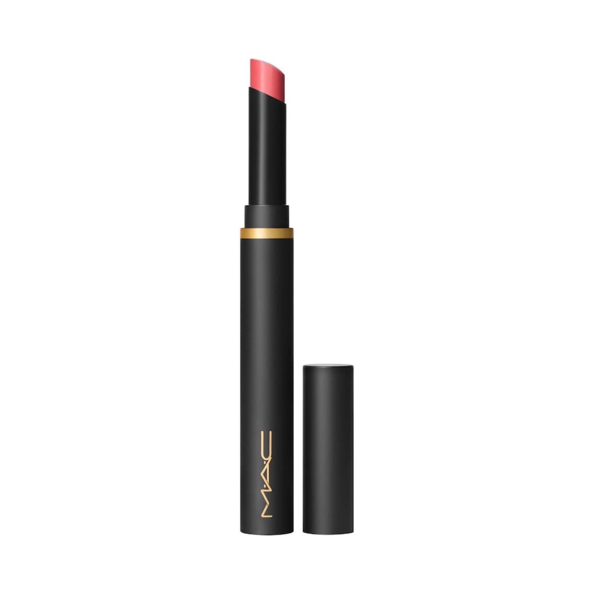 MAC, Powder Kiss Velvet Blur, Кремообразно червило, 898, Възмущение, 2 г