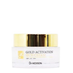 Dr. Hedison, Gold Activation, 24K злато, Противостареене, Богат крем, За лице, 50 мл