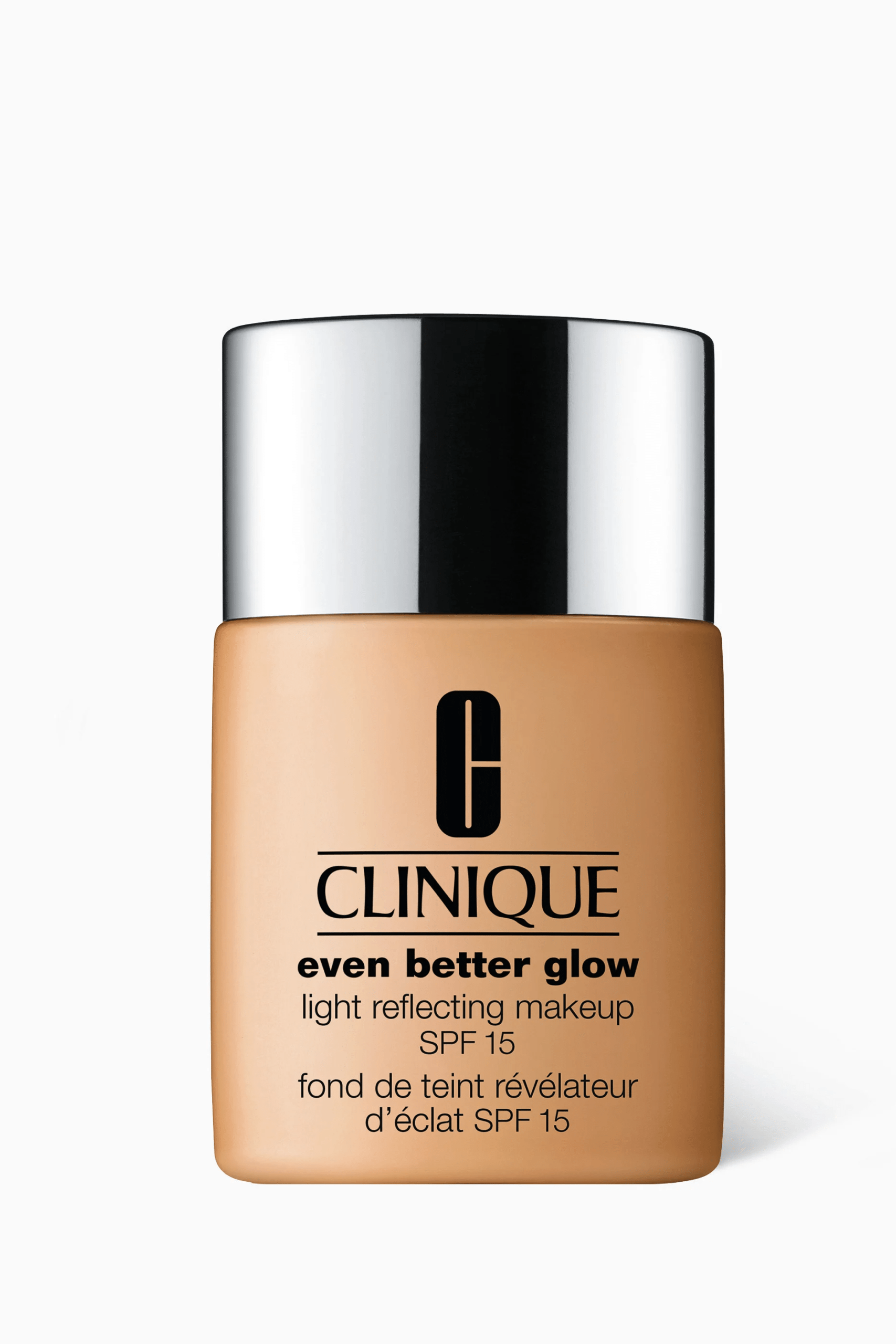 Clinique, Even Better Glow, Отразяваща светлина, Течна основа, WN 68, Брюле, SPF 15, 30 мл