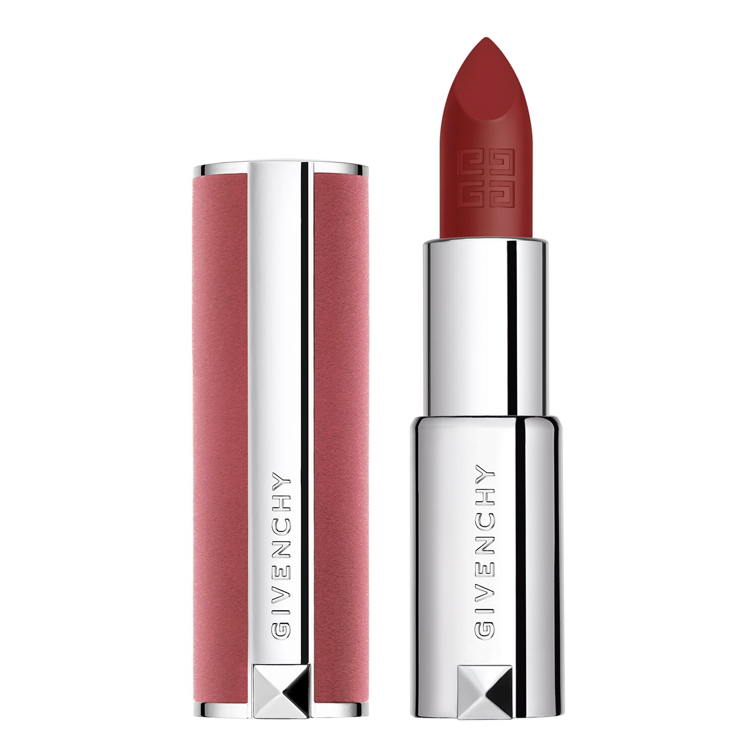 Givenchy, Le Rouge Sheer Velvet, Матов, Кремообразно червило, 17, Руж Ерейбъл, Презареждаема, 3.4 г