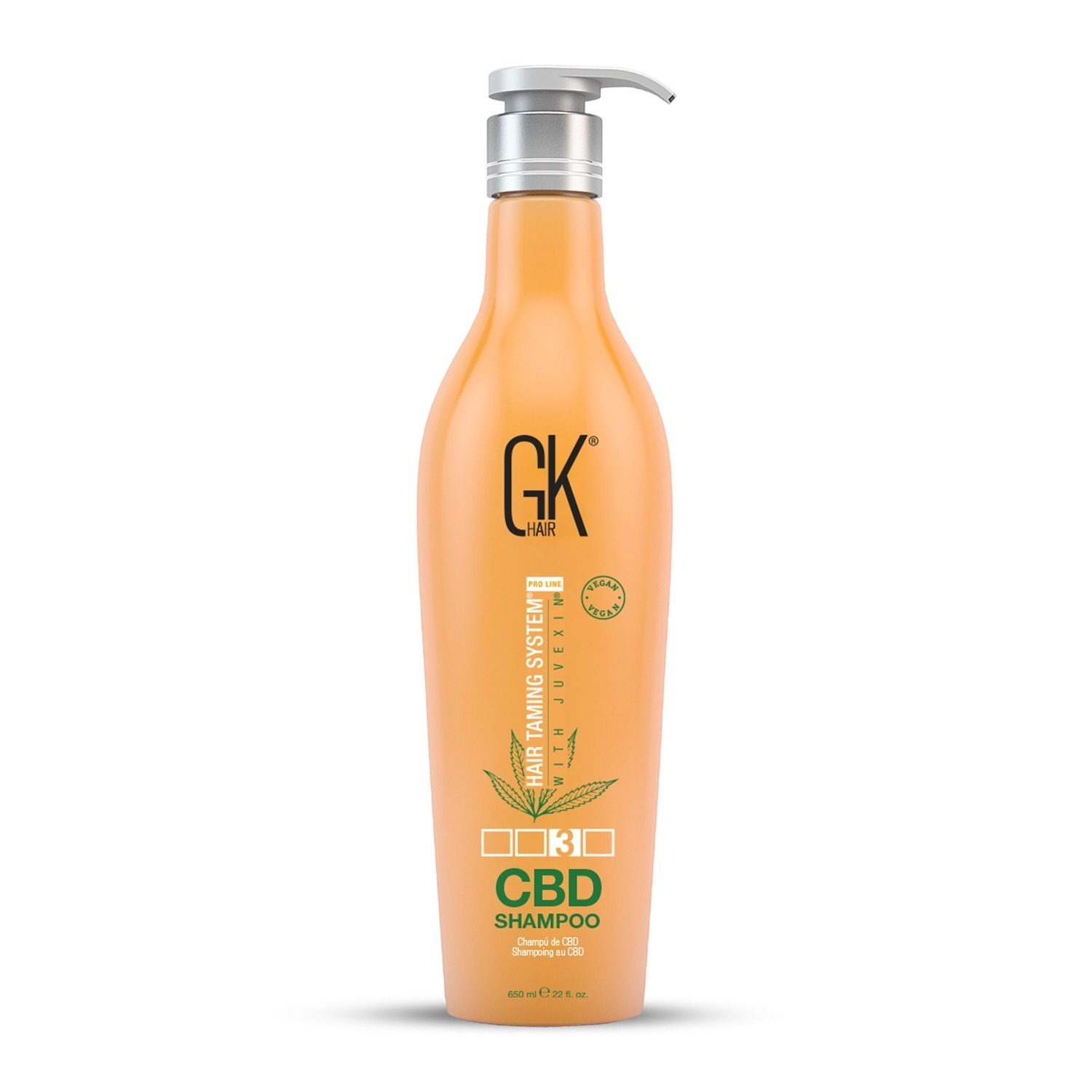 Global Keratin Шампоан за коса: Уникален ремонт 650 мл с CBD Vegan