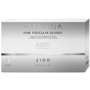 Labo, Crescina Follicular Islands 2100, За стимулиране на растежа, Серум за лечение с ампули, За скалпа, За жените, 10 +10 бр