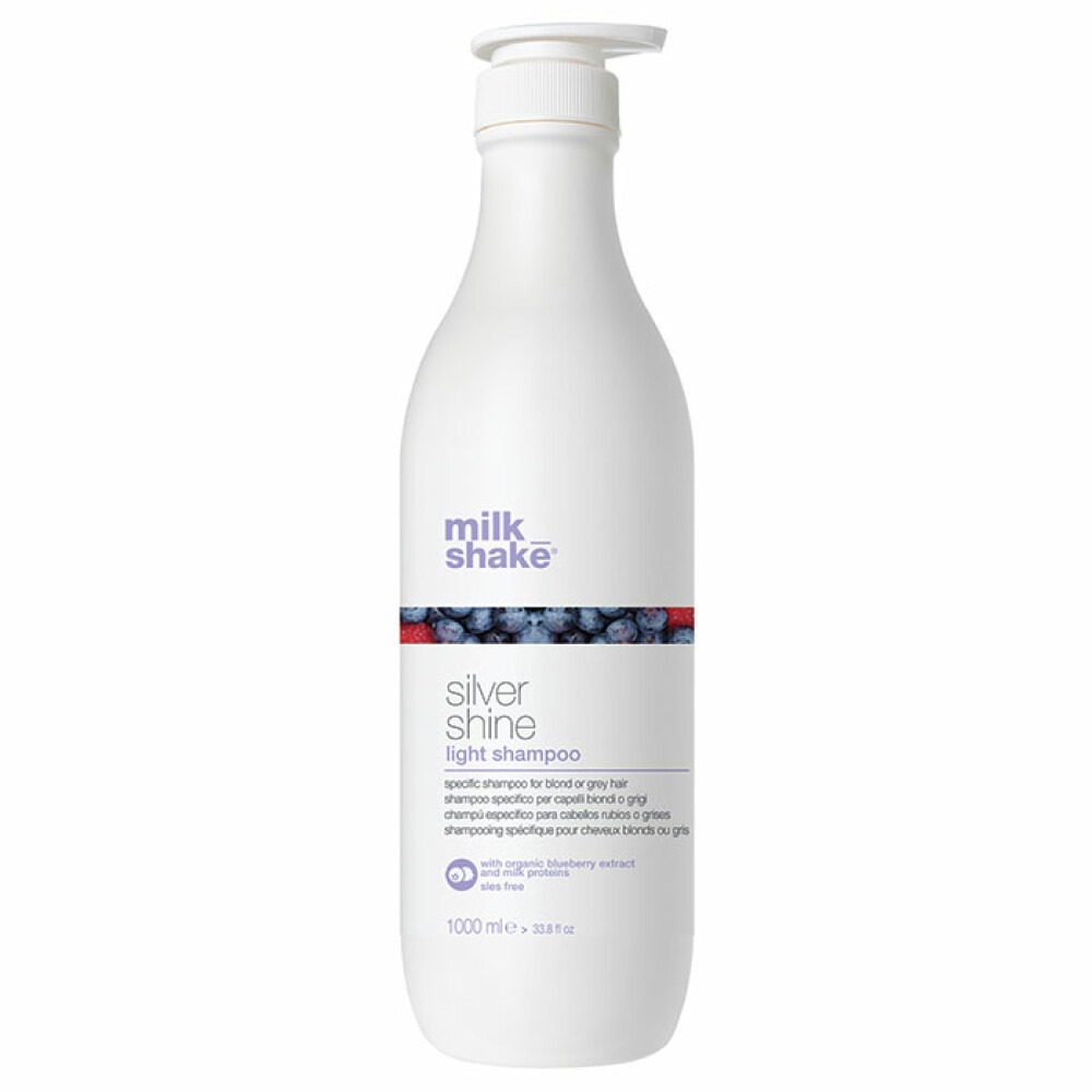 Milk Shake, Silver Shine Light, Без сулфати, Шампоан за коса, За неутрализиране на жълти тонове, 1000 мл