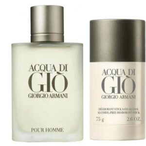 Set Giorgio Armani: Acqua di Gio, Eau De Toilette, For Men, 100 ml + Acqua di Gio, Anti-Perspirant, Deodorant Stick, For Men, 75 g