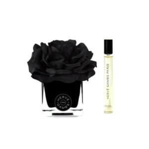 Set Herve Gambs: Ombre Patchouli, Room Spray, 10 ml + Black Couture Flower, Porcelain, Aroma Reed Diffuser, Black