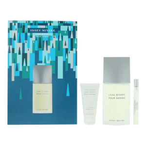Set Issey Miyake: L'Eau D'Issey Pour Homme, Eau De Toilette, For Men, 125 ml + L'Eau d'Issey, Moisturizing, Shower Gel, For All Skin Types, 50 ml + L'Eau d'Issey, Eau De Toilette, For Women, 10 ml
