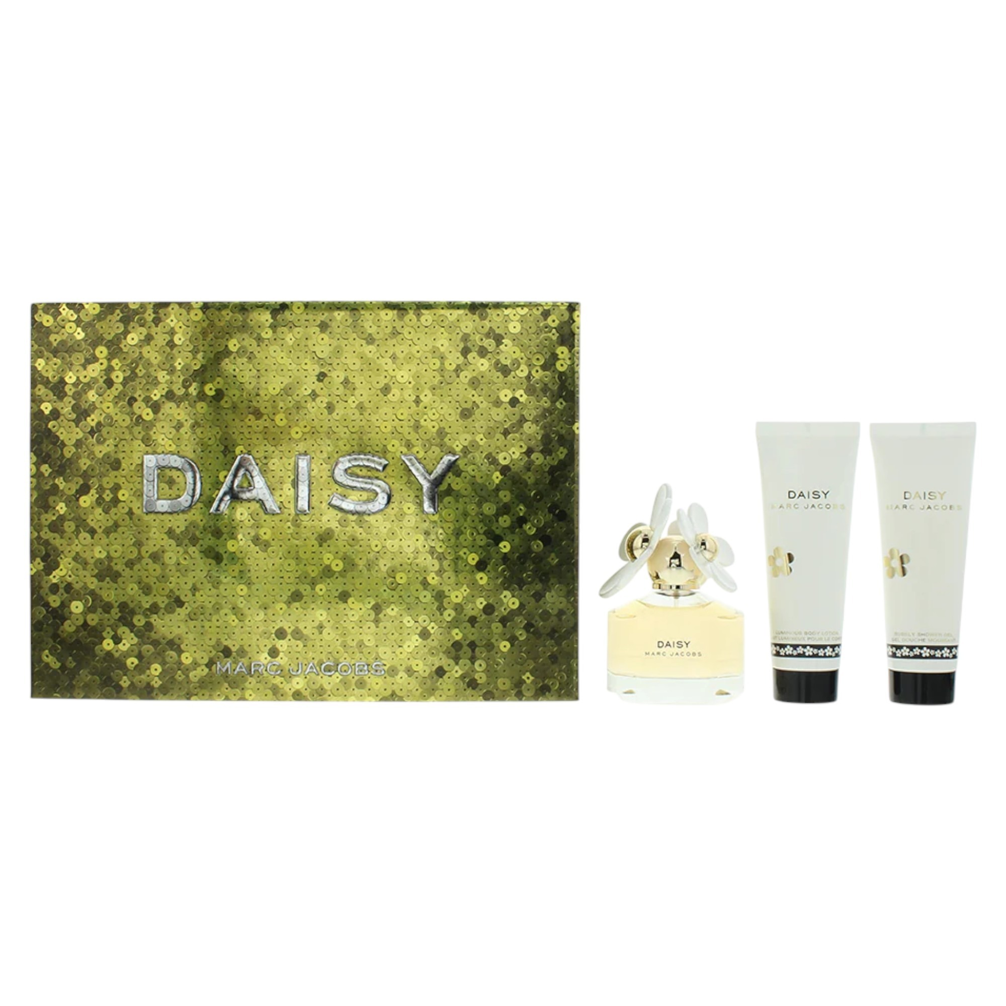 Set Marc Jacobs: Daisy, Eau De Toilette, For Women, 50 ml + Daisy, Hydrating, Body Lotion, 75 ml + Daisy, Shower Gel, All Skin Types, 75 ml