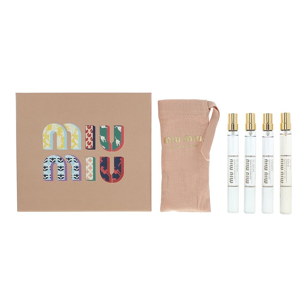 Set Miu Miu: Eaux a La Mode - Eyes On Me, Eau De Parfum, For Women, 10 ml + Eaux a La Mode - Daring Darling, Eau De Parfum, For Women, 10 ml + Eaux a La Mode - Head In The Clouds, Eau De Parfum, For Women, 2 pcs, 10 ml