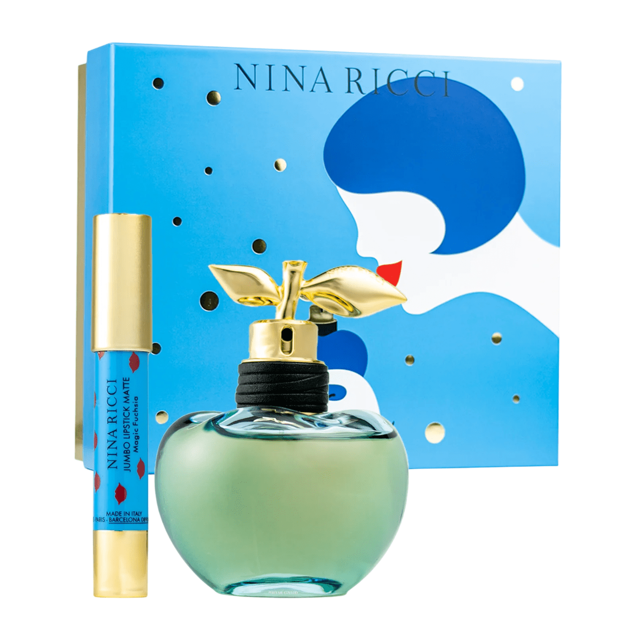 Set Nina Ricci: Luna, Eau De Toilette, For Women, 80 ml + Jumbo, Matte, Cream Lipstick, Fuchsia, 2.5 g *Tester