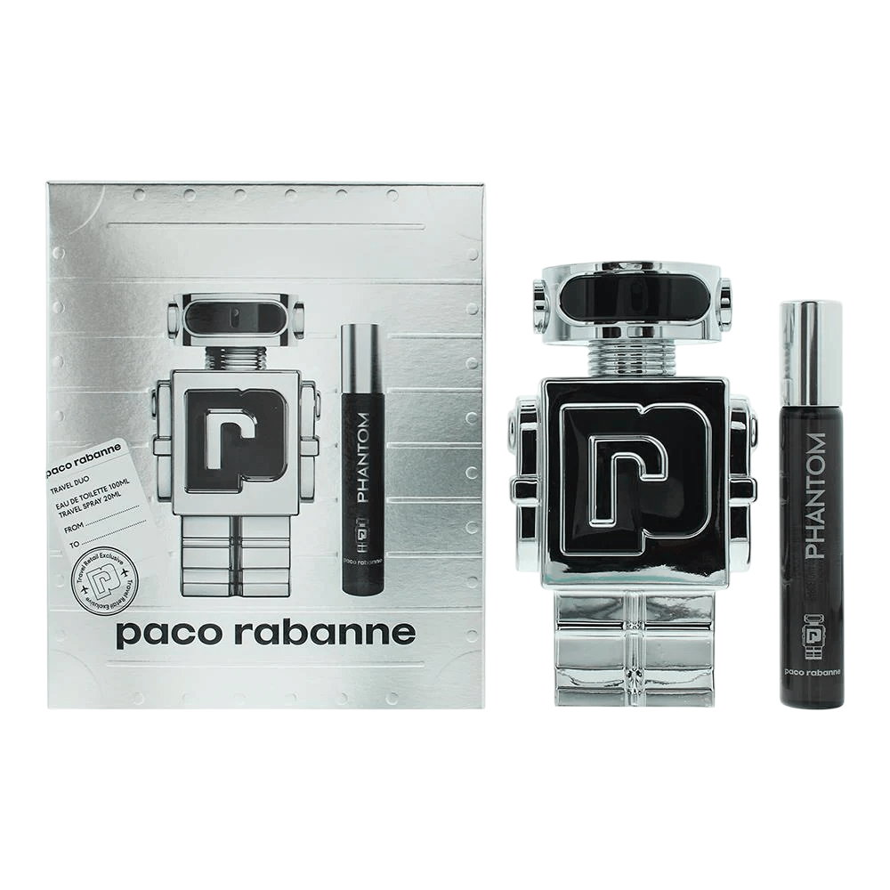 Set Paco Rabanne: Phantom, Eau De Toilette, For Men, 100 ml + Phantom, Eau De Toilette, For Men, 10 ml