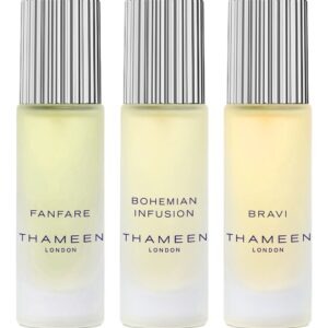 Set Thameen London: Fanfare, Eau De Cologne, Unisex, 10 ml + Bohemian Infusion, Eau De Cologne, Unisex, 10 ml + Bravi, Extrait De Parfum, Unisex, 10 ml