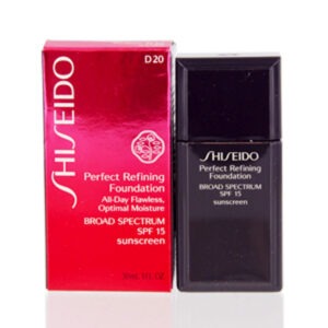 Shiseido, Perfect Refining, Хидратиращ, Течна основа, D20, Богат кафяв, SPF 15, 30 мл
