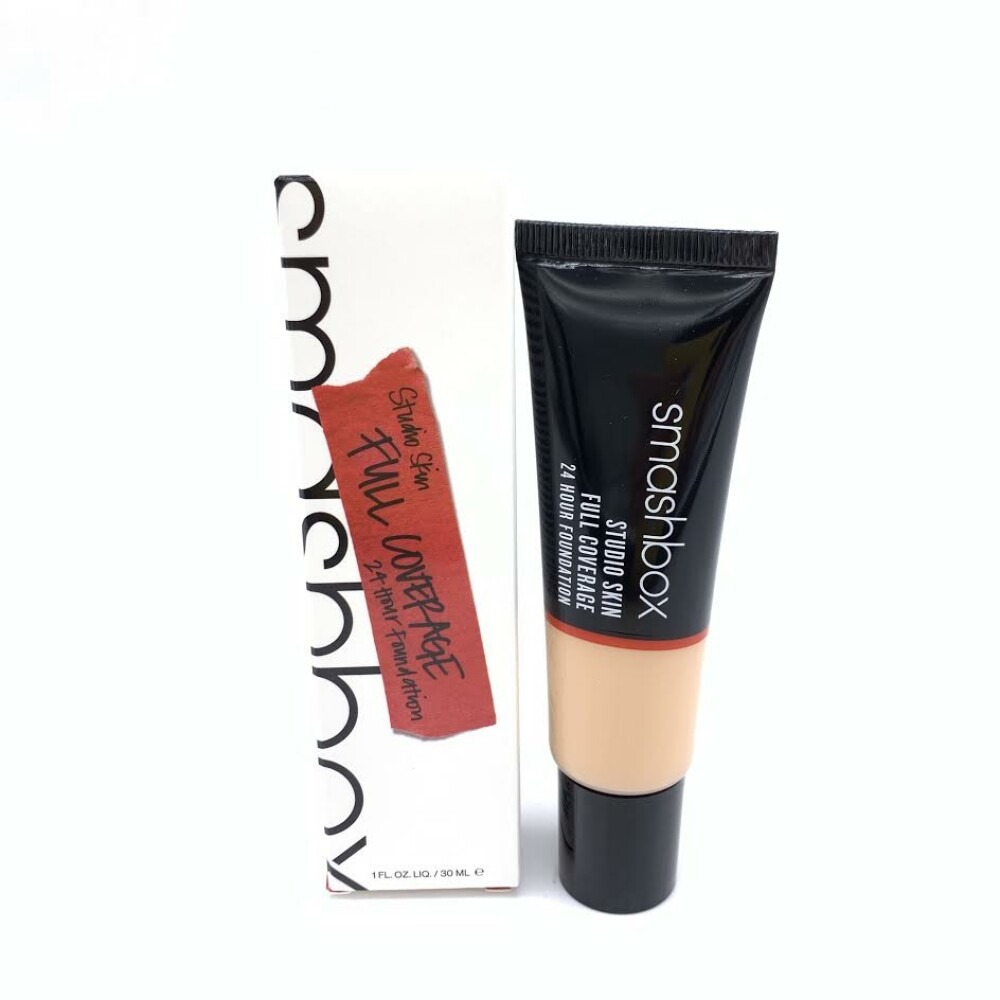 Smashbox, Studio Skin, Високо покритие, Течна основа, 2,4, Светло-среден подтон топъл и прасковен, 30 мл