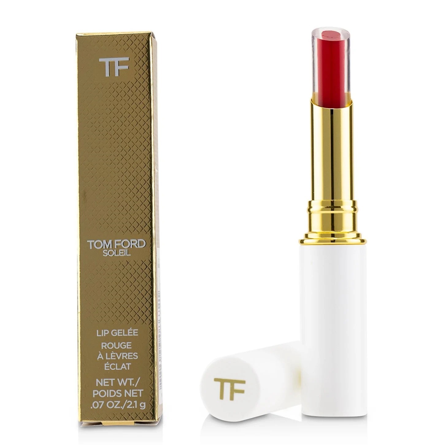Tom Ford, Soleil, Кремообразно червило, Z08, Блестящ червен, 2.1 г