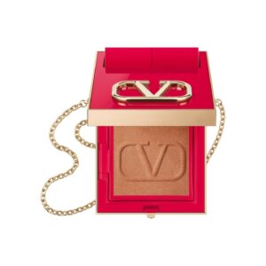 Valentino, Go-Clutch, Сияние, Компактна пудра, 00, Бронз, 4.2 г