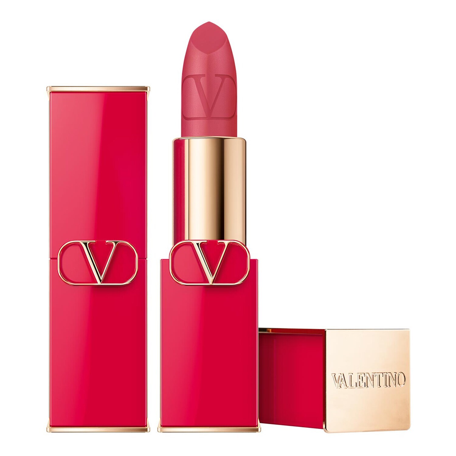 Valentino, Rosso, Матов, Кремообразно червило, 102R, Презареждаема, 3.5 г