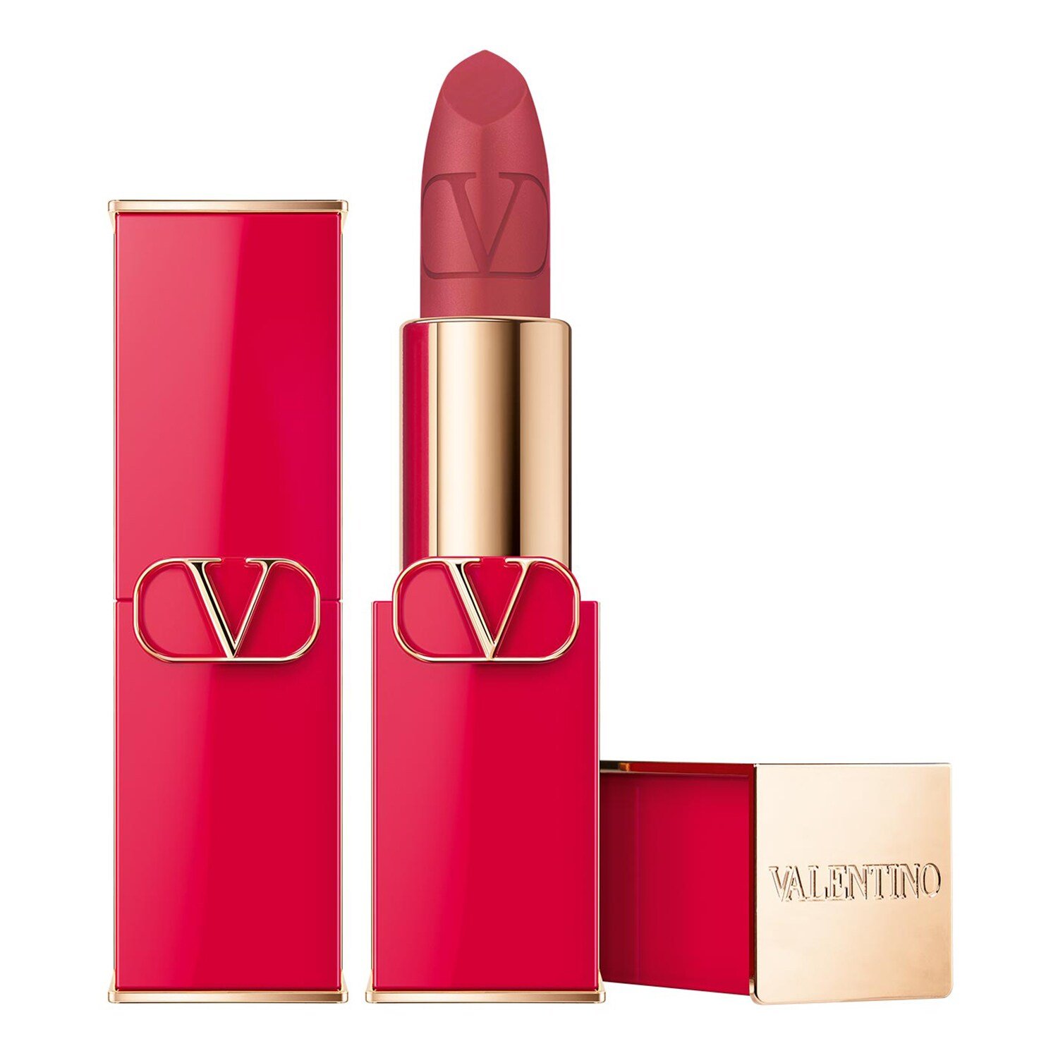Valentino, Rosso, Матов, Кремообразно червило, 110R, Презареждаема, 3.5 г