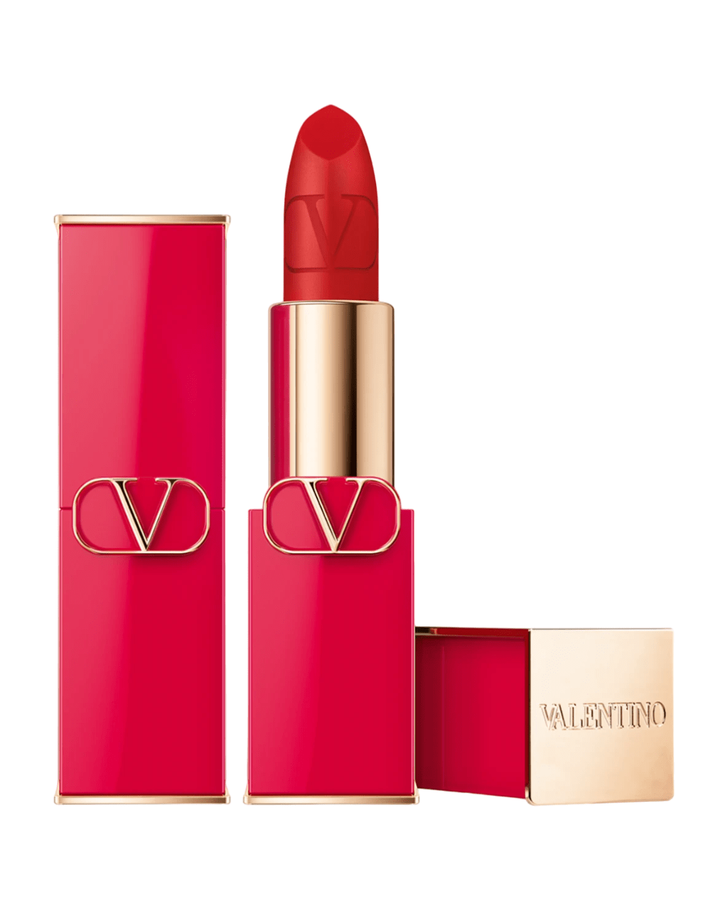 Valentino, Rosso, Матов, Кремообразно червило, 211A, Презареждаема, 3.5 г