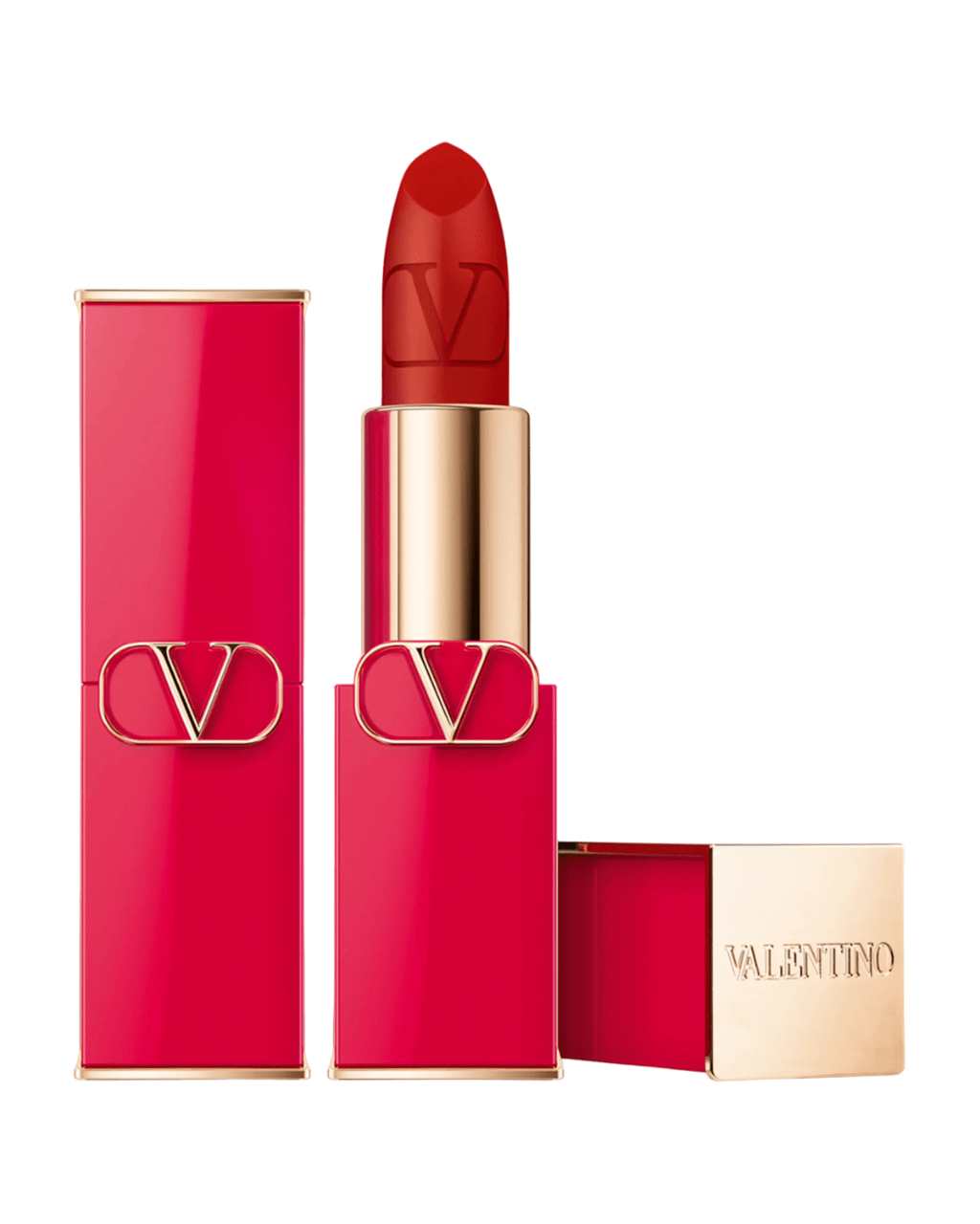 Valentino, Rosso, Матов, Кремообразно червило, 219A, Презареждаема, 3.5 г