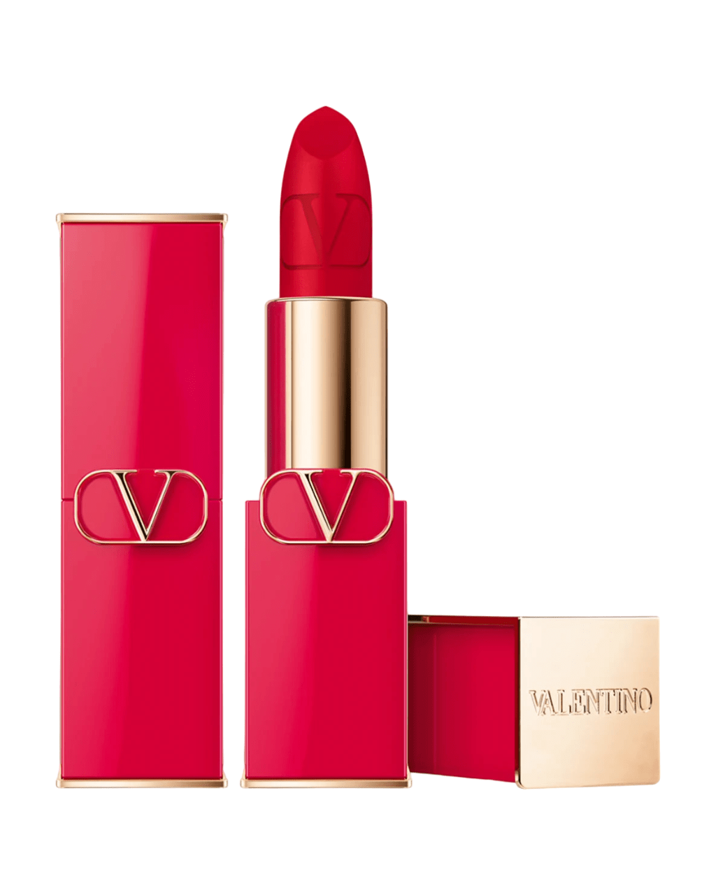 Valentino, Rosso, Матов, Кремообразно червило, 22А, Презареждаема, 3.5 г