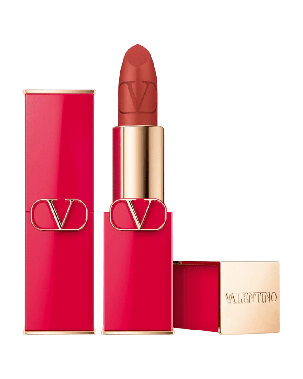 Valentino, Rosso, Матов, Кремообразно червило, 409A, Презареждаема, 3.5 г