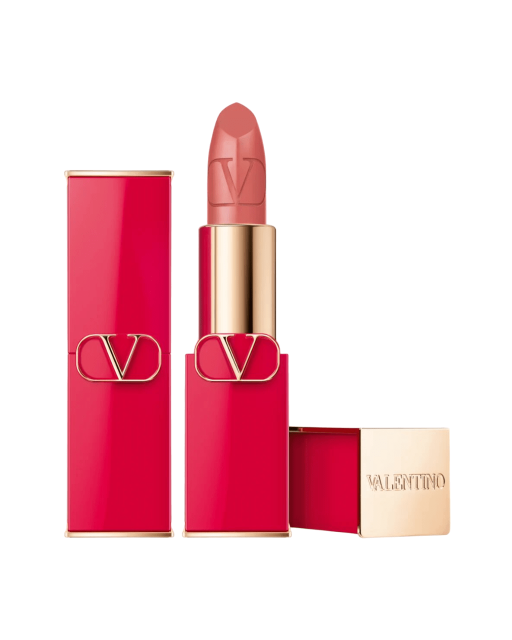 Valentino, Rosso, Сатенен финиш, Кремообразно червило, 101А, Презареждаема, 3.5 г