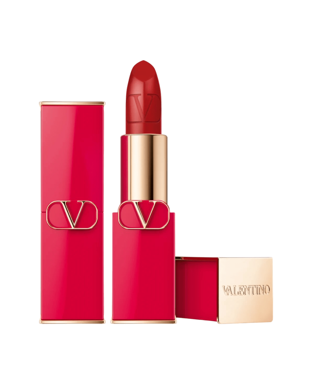 Valentino, Rosso, Сатенен финиш, Кремообразно червило, 217А, Презареждаема, 3.5 г