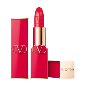 Valentino, Rosso, Сатенен финиш, Кремообразно червило, 404R, Презареждаема, 3.5 г