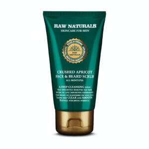 Raw Naturals, Apricot Face & Beard Scrub, Веган, Ексфолиращ скраб, 75 мл