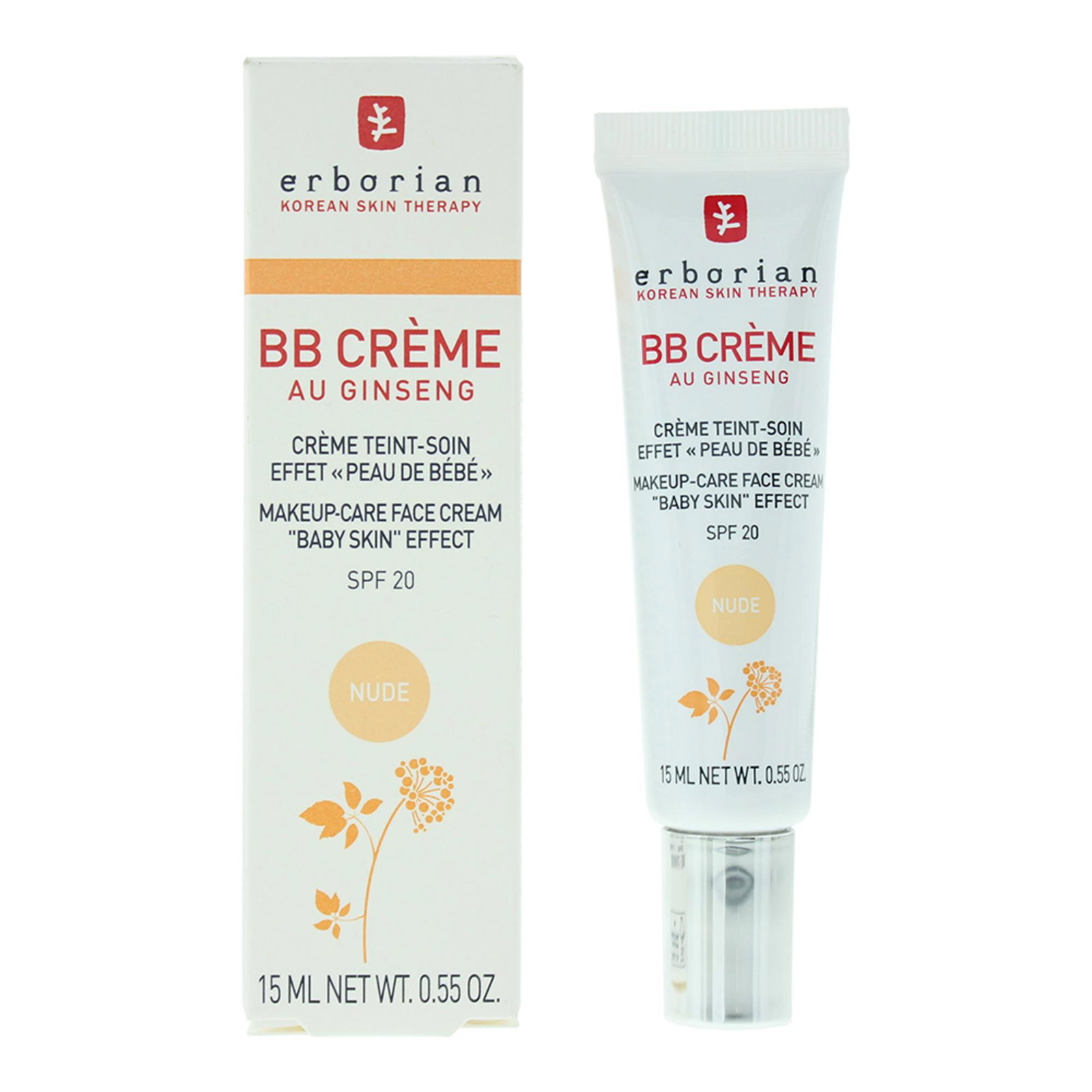 Erborian, B.B Cream, Женшен, ВВ крем, Гол, SPF 20, 15 мл - Image 2