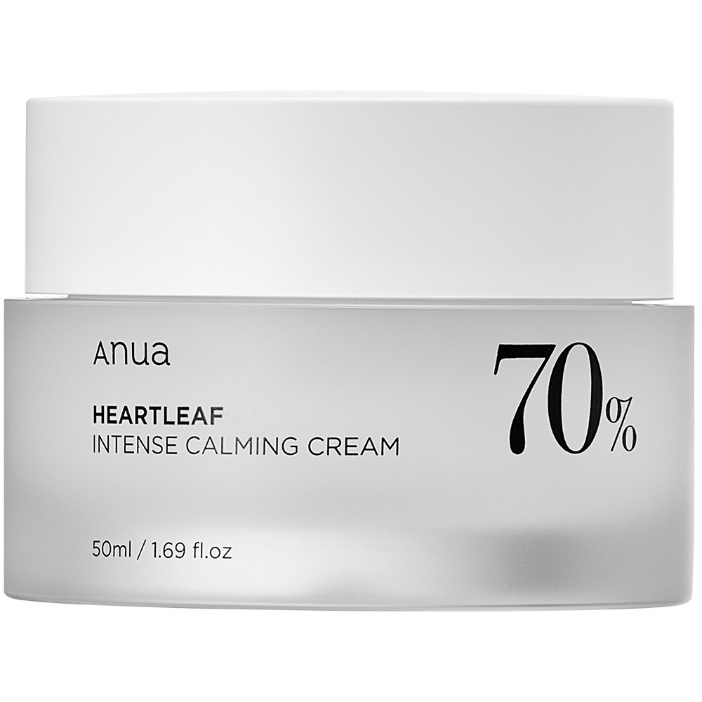Anua, Heartleaf 70%, Успокояващ, Сметана, За лице, 50 мл