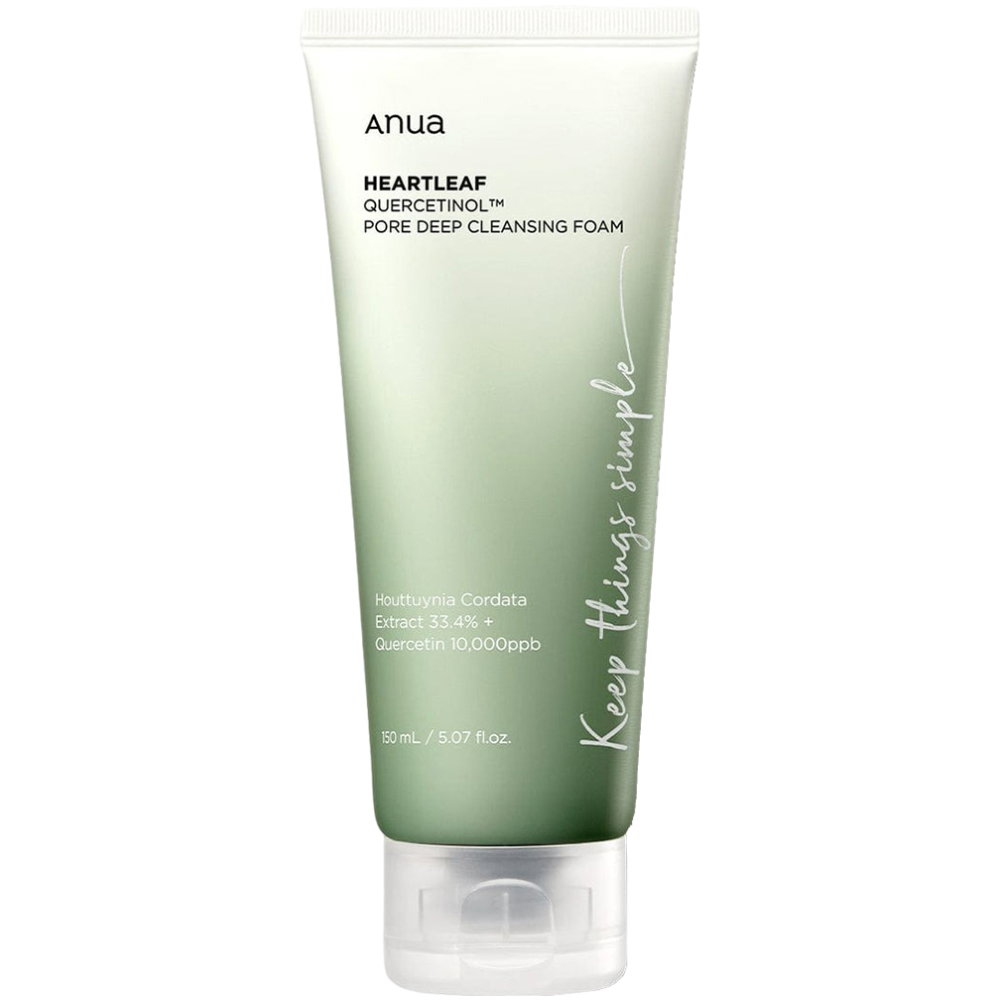 Anua, Heartleaf Quercetinol, Почистване на порите, Почистваща пяна, 150 мл