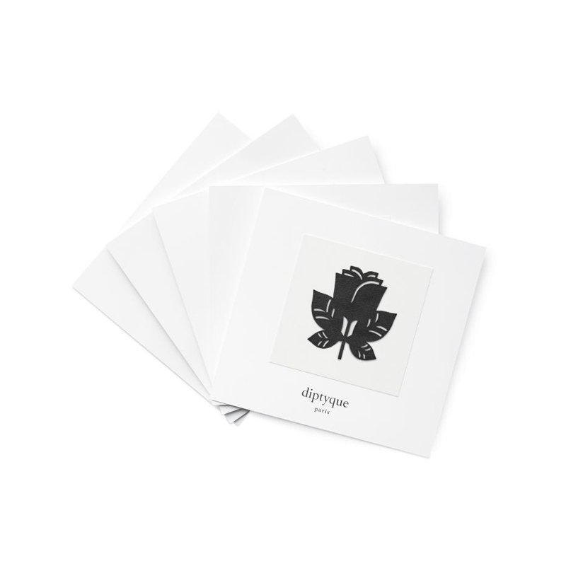 Комплект, Diptyque, Eau Rose - Patch De Parfum, Стикери за тяло, Парфюмиран, Цветен, За кожата, Черен, 5 бр