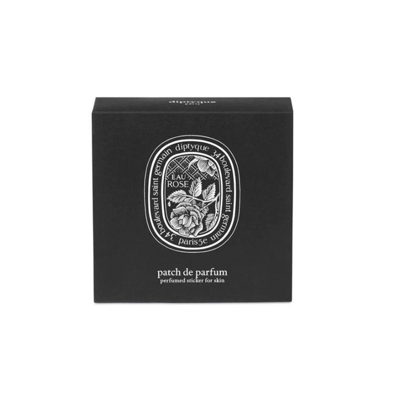 Комплект, Diptyque, Eau Rose - Patch De Parfum, Стикери за тяло, Парфюмиран, Цветен, За кожата, Черен, 5 бр - Image 2