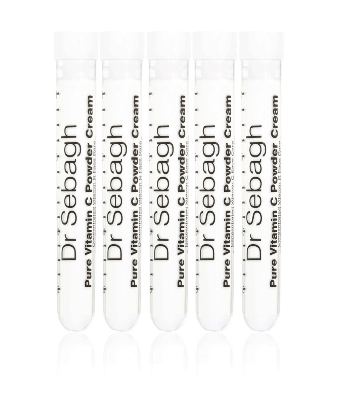 Комплект, Dr Sebagh, Pure Vitamin C Powder Cream, Оживяване, Сметана, За лице, 5 бр, 1.95 г