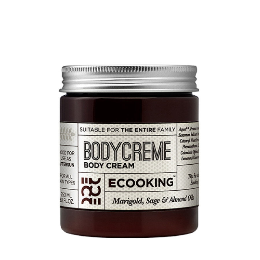 Ecooking, BodyCreme, Бадемово олио, Хидратиращ, Крем за тяло, 250 мл