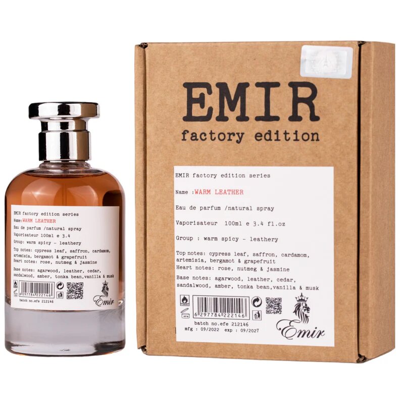 Emir, Warm Leather Factory Edition, Парфюмна вода, Унисекс, 100 мл - Image 2