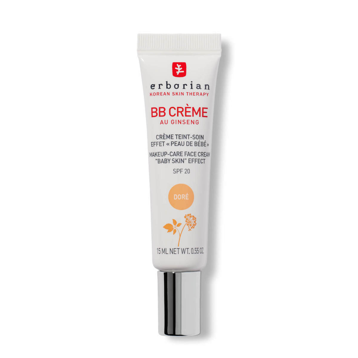 Erborian, B.B Cream, Женшен, ВВ крем, Доре, SPF 20, 15 мл