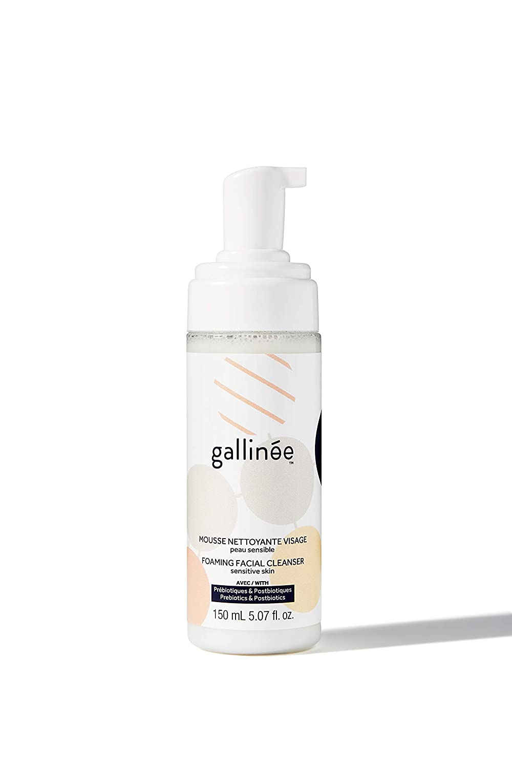 Gallinee, Microbiome Skincare, Пребиотици и Постбиотици, Пречистване, Почистваща пенлива крема, 150 мл