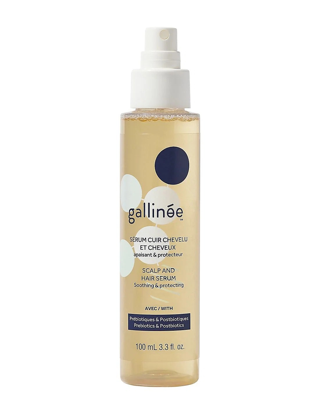 Gallinee, Hair Care, Пребиотици и Постбиотици, Серум за коса, Успокояващ, 100 мл