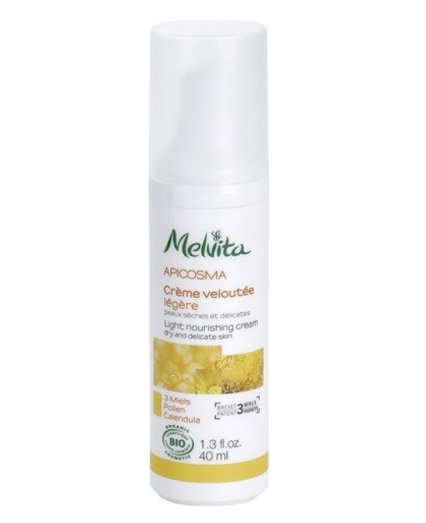 Melvita, Apicosma, Биологичен, Подхранващ, Сметана, За лице, 40 мл *Тестер
