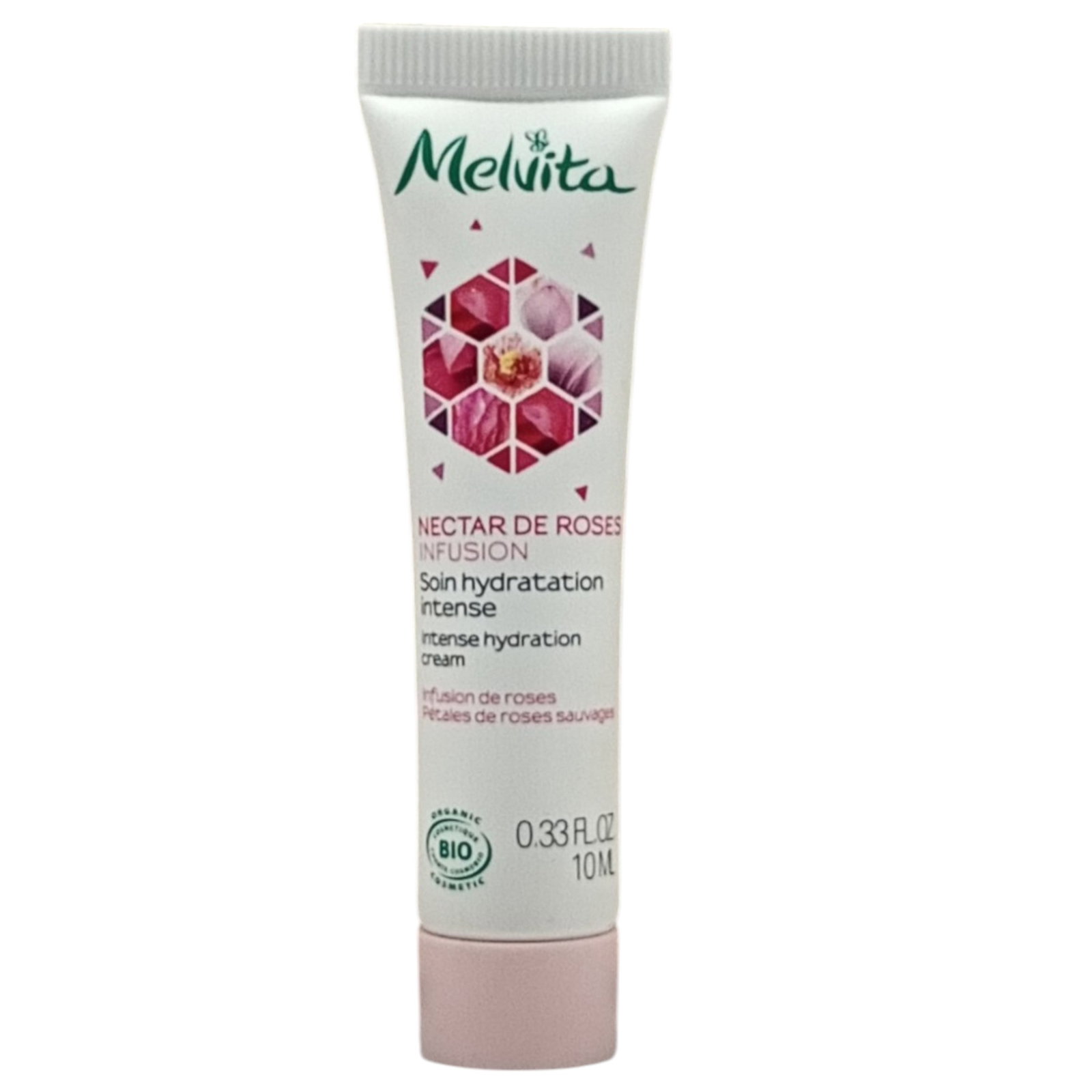 Melvita, Nectar de Roses, Биологичен, Хидратиращ, Ден, Сметана, За лице, 10 мл *Тестер