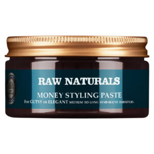 Raw Naturals, Money Styling, Без парабени, Паста за стилизиране на коса, Здрава хватка, Среден до висок, Коса, 100 мл