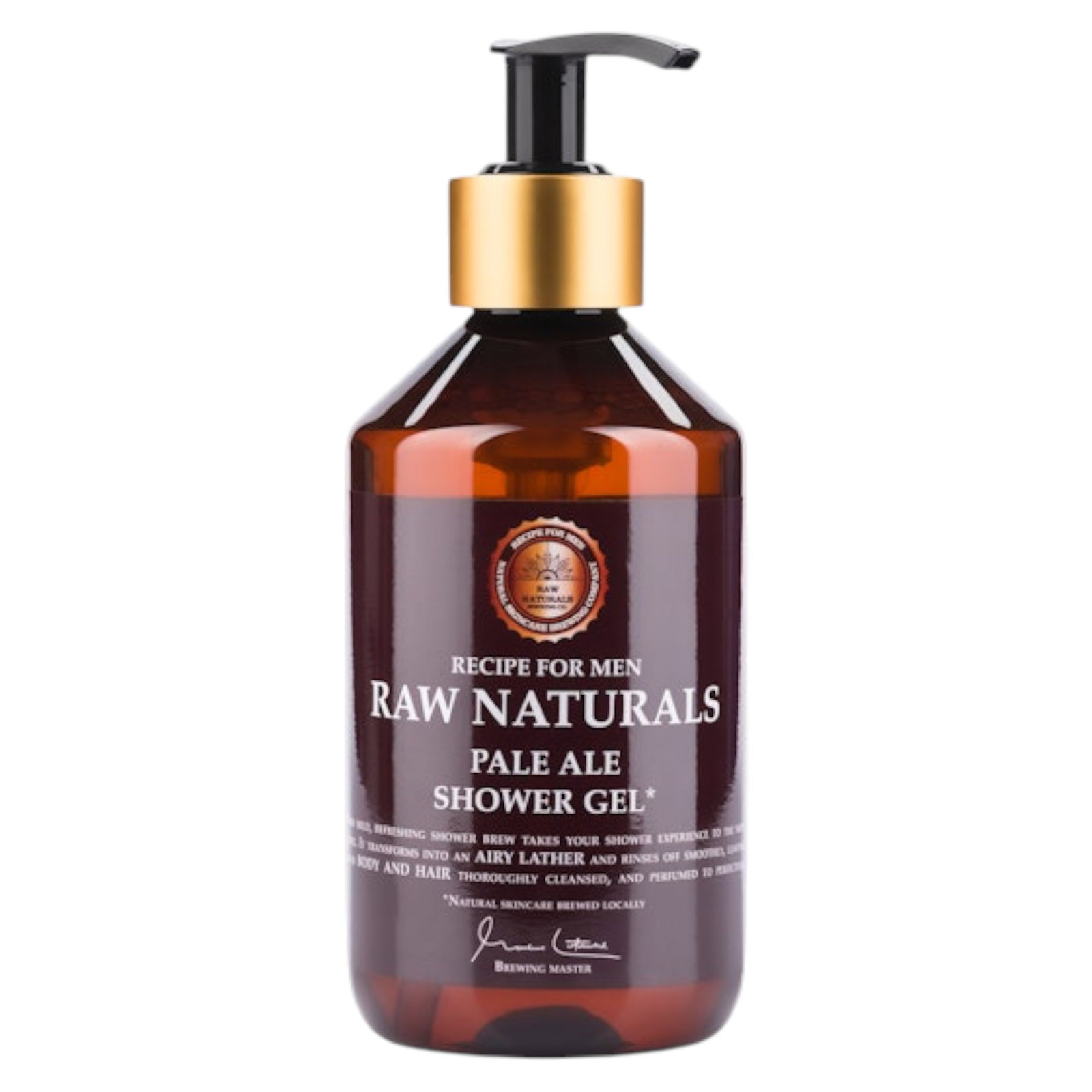 Raw Naturals, Pale Ale, 100% веган, Освежаващ и мъжествен, Почистване, Душ гел, Тяло и коса, Всички типове кожа, 300 мл